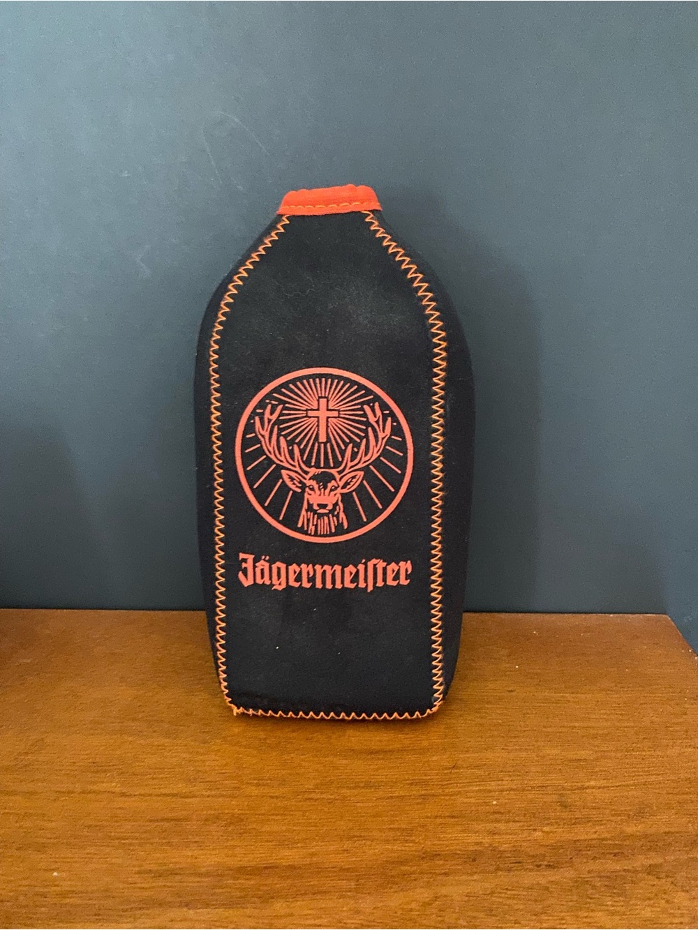 Jagermeister Black with Orange Logo Bottle Sleeve